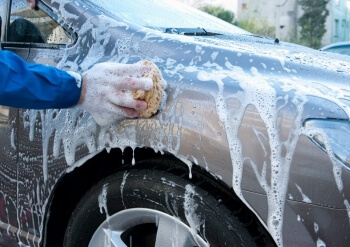 Glass coated cars require just simple regular water cleaning maintenance.