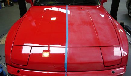 Glass coating prevents the paint from oxidising.